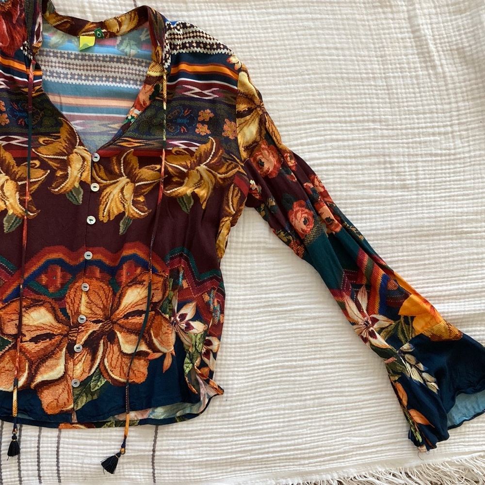 Vintage Print Blouse